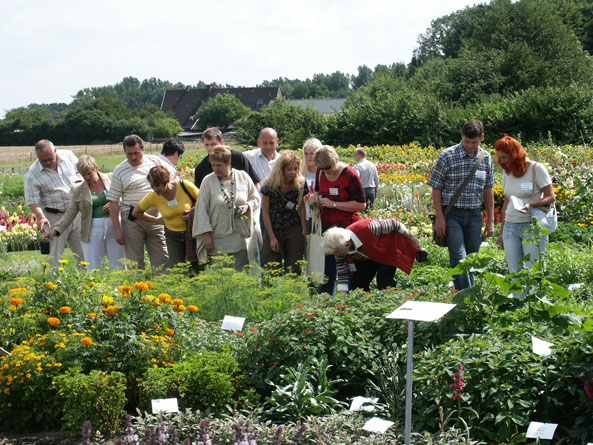 die 33-köpfige Delegation belarussischer Gartenfreunde